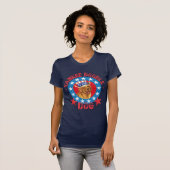 Patriotic Golden Retriever T-Shirt (Vorne ganz)