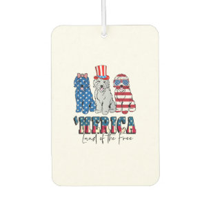 Patriotic Goldendoodle Dog 4. Juli USA Autolufterfrischer