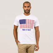 Patriotic Goldwing Motorrad T-Shirt (Vorne ganz)