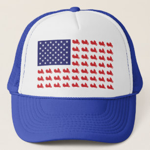 Patriotic Goldwing Motorrad Truckerkappe