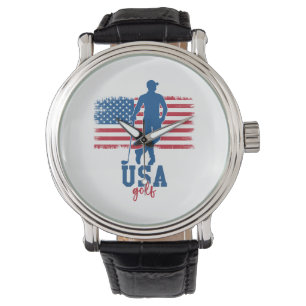 Patriotic Golf USA Armbanduhr