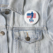 Patriotic Golf USA Button (Beispiel)