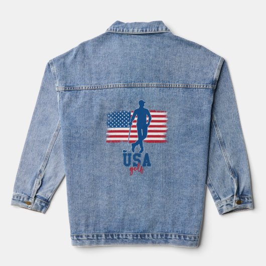 Patriotic Golf USA Jeansjacke (Rückseite)