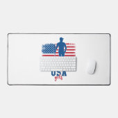 Patriotic Golf USA Schreibtischunterlage (Tastatur & Maus)