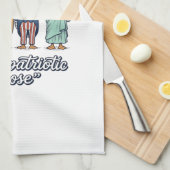 Patriotic Goose Lineup Vintage Vector Shirt_1 Geschirrtuch (Viertel Falte)
