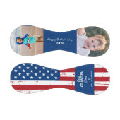 Patriotic GRANDPA Vatertag Custom 2 Foto Baseball (Paneele)