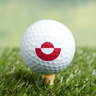 Patriotic Greenland Golf Ball, Greenland Flag Golfball