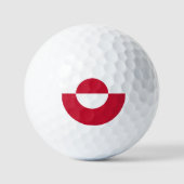 Patriotic Greenland Golf Ball, Greenland Flag Golfball (Vorderseite)