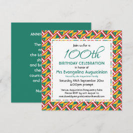 Patriotic GRENADA Anpassbar jedes Alter Geburtstag Einladung