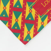Patriotic GRENADA CARRIACOU individuell anpassbar Fleecedecke (Ecke)