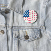 Patriotic Greyhound Dog Button (Beispiel)