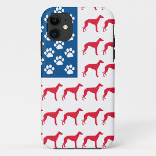 Patriotic Greyhound Dog Case-Mate iPhone Hülle