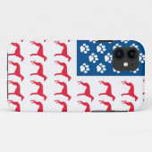 Patriotic Greyhound Dog Case-Mate iPhone Hülle (Rückseite (Horizontal))