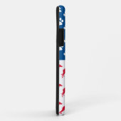 Patriotic Greyhound Dog Case-Mate iPhone Hülle (Hinten/Rechts)