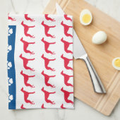 Patriotic Greyhound Dog Geschirrtuch (Viertel Falte)