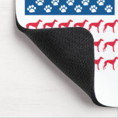 Patriotic Greyhound Dog Mousepad (Ecke)