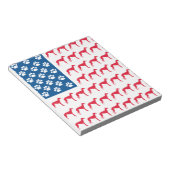 Patriotic Greyhound Dog Notizblock (angewinkelt)