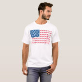 Patriotic Greyhound Dog T-Shirt (Vorne ganz)