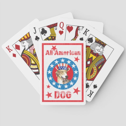 Patriotic Greyhound Playing Cards Spielkarten (Rückseite)