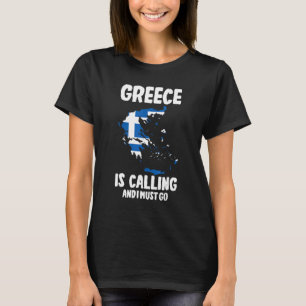 Patriotic Griechen Reisende Griechenland ruft an u T-Shirt