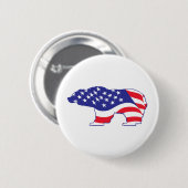 Patriotic Grizzly Bar Button (Vorne & Hinten)