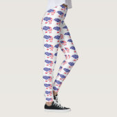 Patriotic Grizzly Bar Leggings (Rechts)