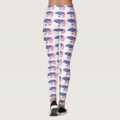 Patriotic Grizzly Bar Leggings (Rückseite)