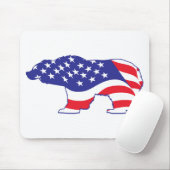 Patriotic Grizzly Bar Mousepad (Mit Mouse)
