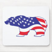 Patriotic Grizzly Bar Mousepad (Vorne)