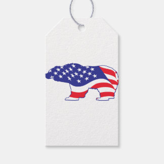 Patriotic-Grizzly Geschenkanhänger