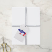 Patriotic-Grizzly Geschenkanhänger (Mit Garn)