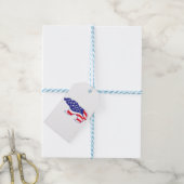 Patriotic-Grizzly Geschenkanhänger (Mit Garn)