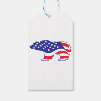 Patriotic-Grizzly Geschenkanhänger