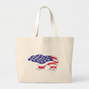 Patriotic-Grizzly Not Jumbo Stoffbeutel