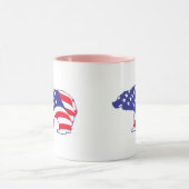 Patriotic-Grizzly Tasse (Zentrum)