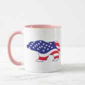 Patriotic-Grizzly Tasse (Links)