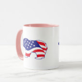 Patriotic-Grizzly Tasse (Vorderseite Links)