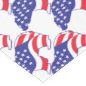 Patriotic-Grizzly Tischdecke (Schrägansicht)