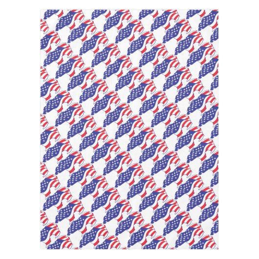 Patriotic-Grizzly Tischdecke (Vorderseite)