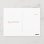 Patriotic Groundhog Day Postkarte (Rückseite)