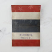 Patriotic Grunge | Glücklicher Arbeitstag! Karte (Innenseite)