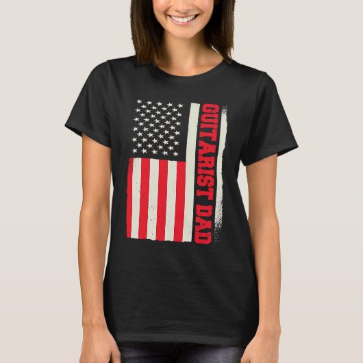 Patriotic Guitar Player Guitar Musician Guitarist T-Shirt (Vorderseite)
