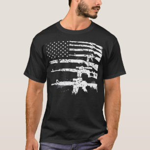 Patriotic Gun Rights 2Nd Amendment Ar15 American F T-Shirt