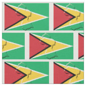 Patriotic GUYANA FLAG Map Kontur Stoff (Nahaufnahme)