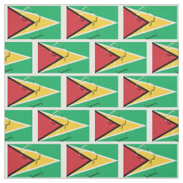 Patriotic GUYANA FLAG Map Kontur Stoff