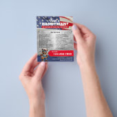 Patriotic Handyman Bear House Reparatur & Wartung Flyer (Gruppe)