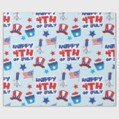Patriotic happ 4. juli geschenkpapier (Flach)