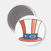 Patriotic Hat Magnet (Vorderseite/Rückseite)