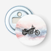 Patriotic Hawg Heritage Twin-Cam Motorcycle Opener