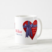 Patriotic Heart Grafik Kaffeetasse (VorderseiteRechts)